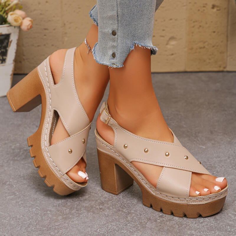 Vintage Super High Heel Cross  - Summer Clothing Dress 评论和价格